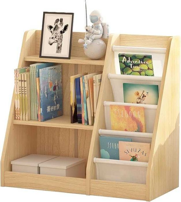 Двустепенна стойка Детски рафт органайзер за играчки, 90 x 40 x 80 см