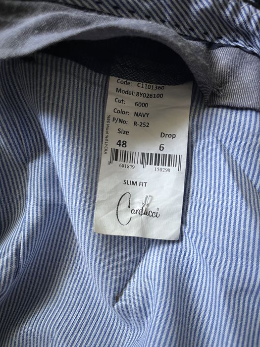 Костюм Carducci 3 части размер 48 Slim fit