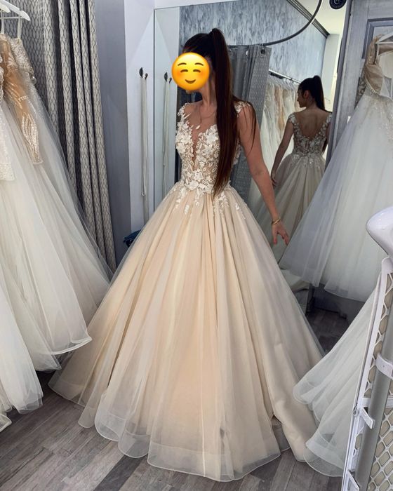 Rochie de mireasa cu corset, mariema M