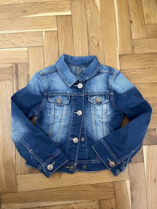 ZARA детско дънково яке / дънкова пола размер 104см (3-4 год)