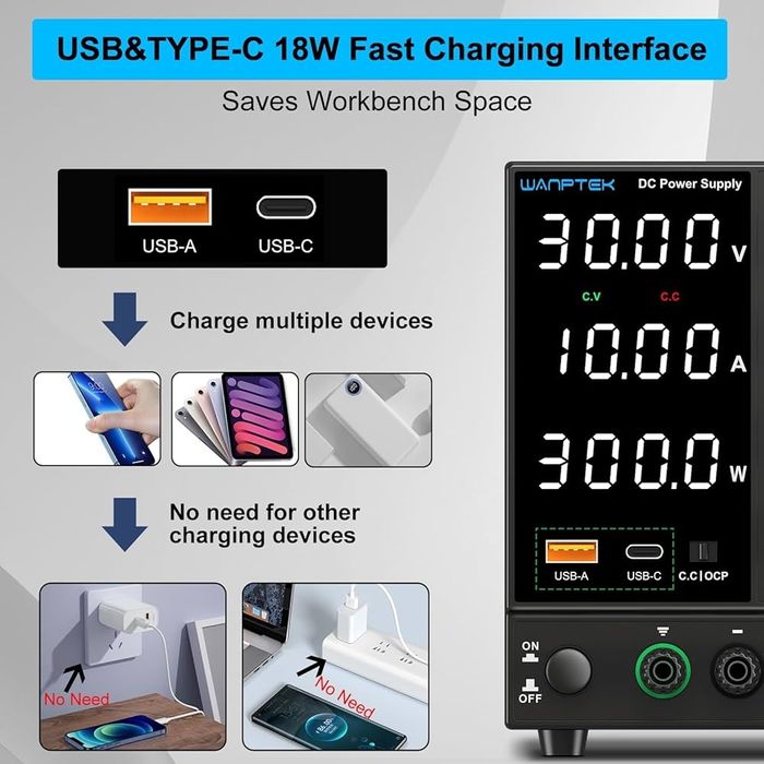 Sursa de tensiune 30V 5A 4 digiti - high precission
