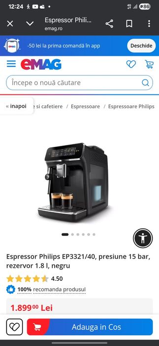 Espresor Phillips Seria 3200