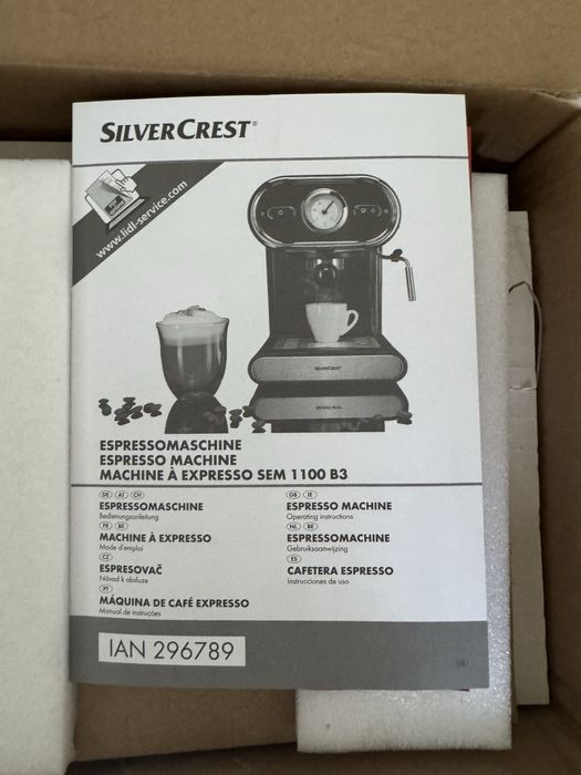 Aparat de cafea espressor SilverCrest NOU NEFOLOSIT CU CUTIE!!!!