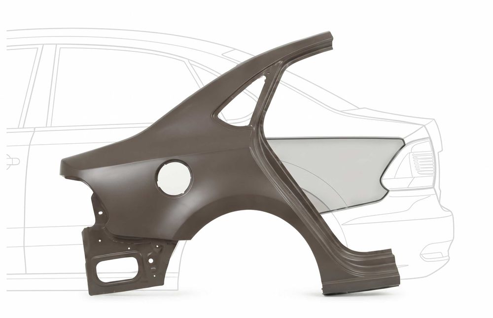Крыло заднее правое VW Polo DDRF06B DeliParts 6RU809606B