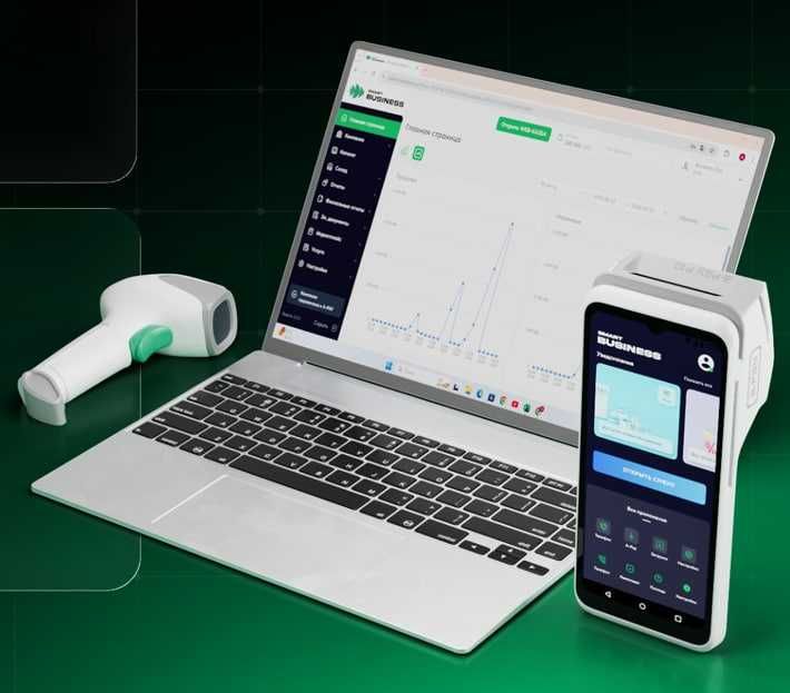 Кассовый аппарат+Терминал 3 в 1. UZCARD/HUMO