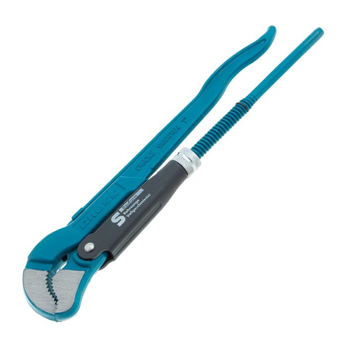 Ключ тръбен, №1, 1", кован, CrV, S-образни челюсти Gross - 15611