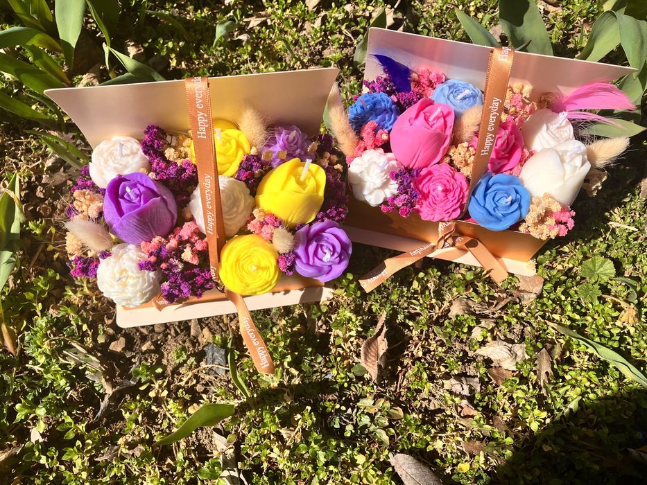 Ароматни букети от соев восък!