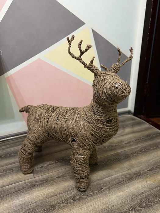 Эко-олень из льна