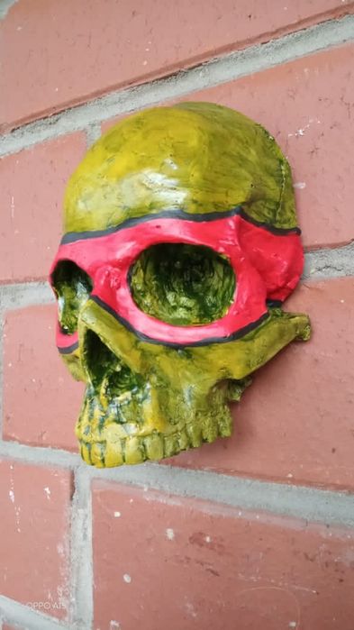 Череп Пашка-ниндзя. Гипсовый