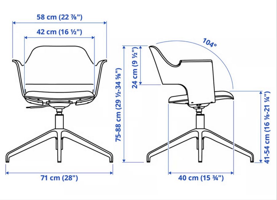 Scaun birou ikea lemn ca nou
