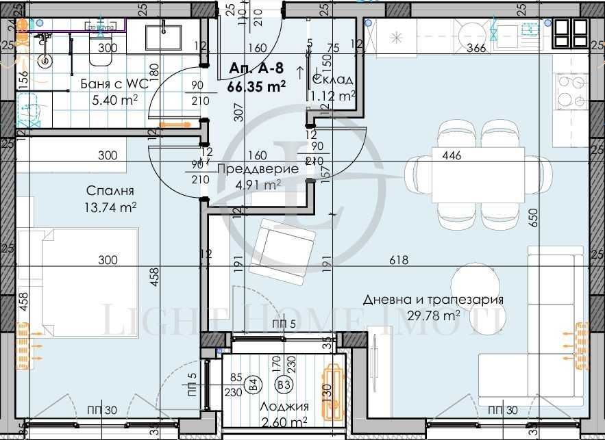 Реф. 4089 Двустаен Апартамент / Остромила