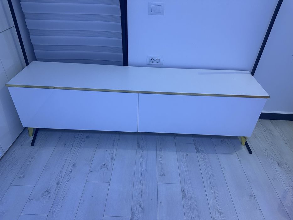 Comoda - sufragerie/living - alb si auriu
