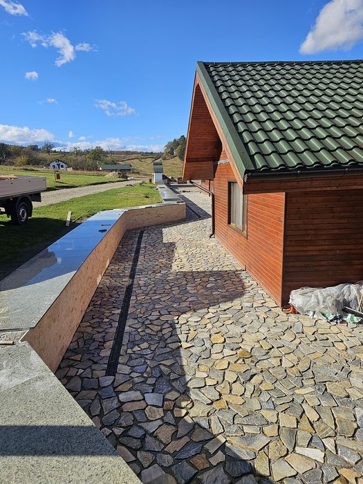 Piatra naturala de munte de Grecia 100%. Lucrez în toată Țara