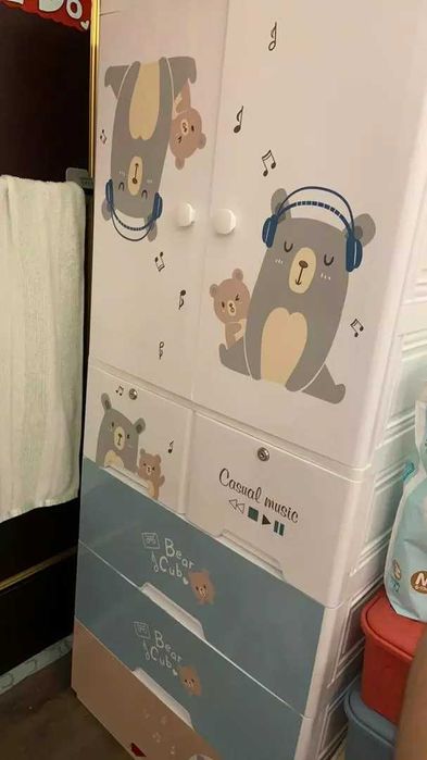 большой утолщенный детский шкаф для одежды мебель для дома