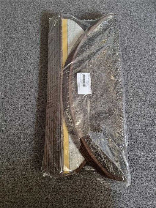 Covorașe scară noi – 14 bucăți (antiderapante, maro)