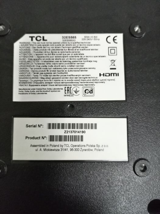 Televizor smart Tcl ca nou