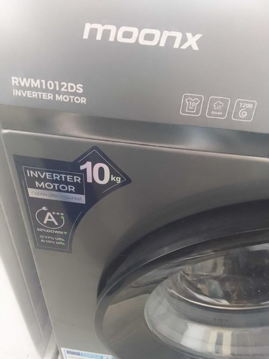 Стиральная машина автомат янги упаковкада MOONX 10 кг инверторные пар
