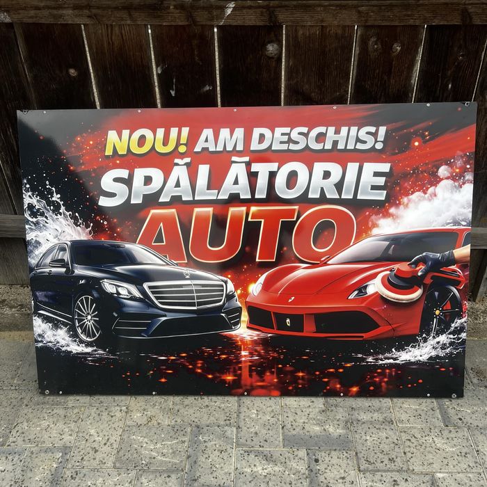 Panou Publicitar Exterior Spălătorie Auto