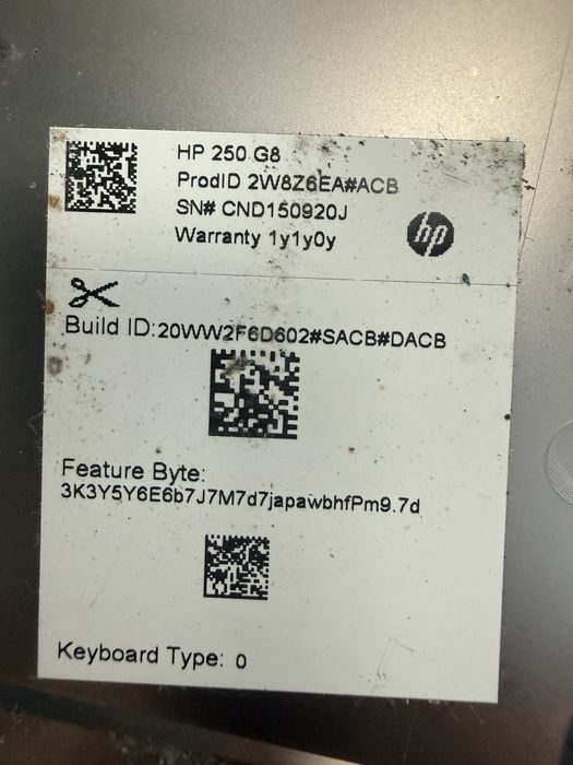 Ноутбук hp на запчасти