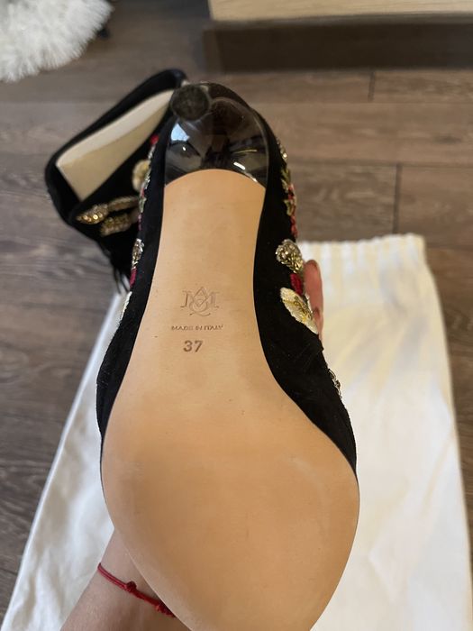 Alexander Mcqueen hand-paintet and emboirded shoes боти / обувки