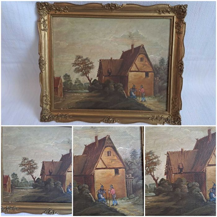 tablou pictura reproducere Gustave Courbet David Teniers Rubens Becque