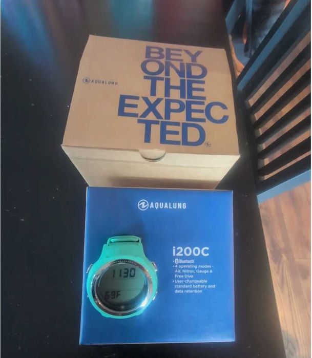 Dive computer Aqualung i200c Bluetooth - culoare Aqua / turcoaz