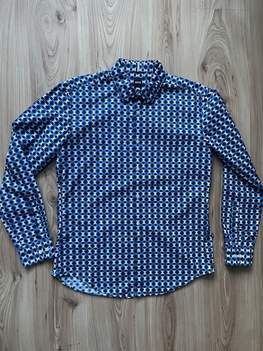 HUGO BOSS / мъжка ризa-slim fit L