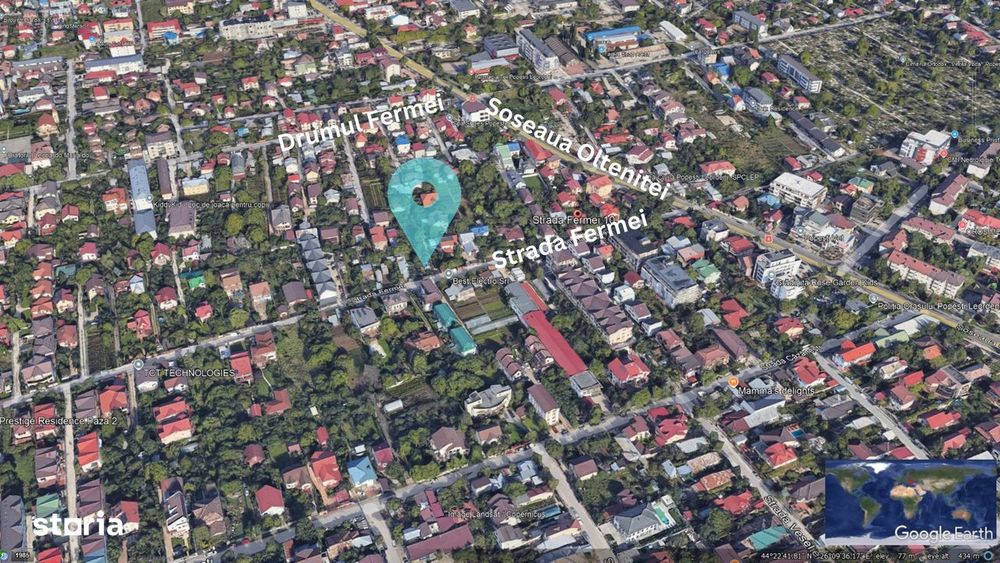 Teren pentru dezvoltare. In zona de case Popesti Leordeni.