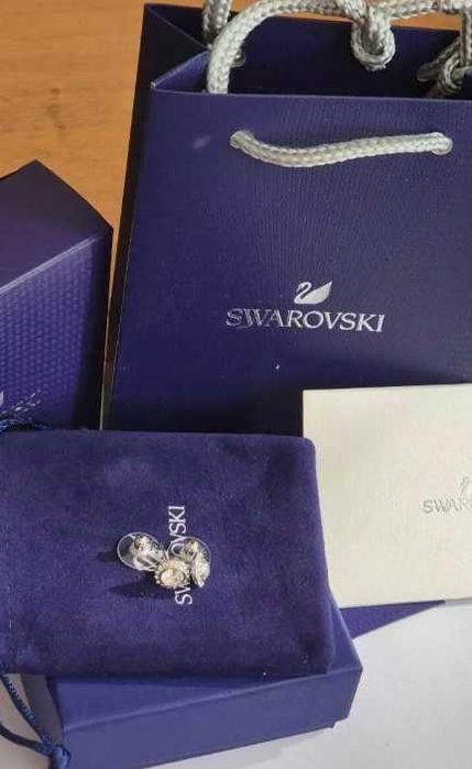 Cercei Swarovski Angelic Argintii - noi, în cutie