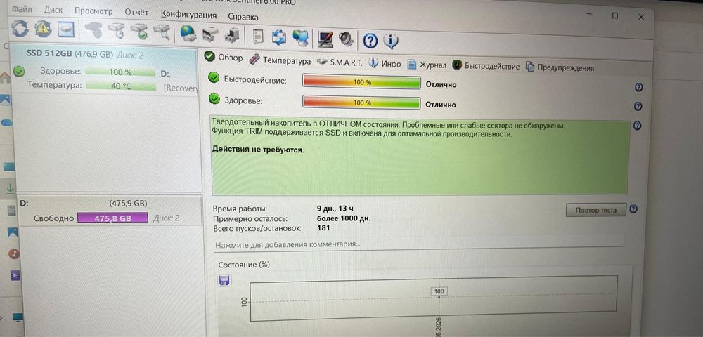 Новый SSD M2 512 гб