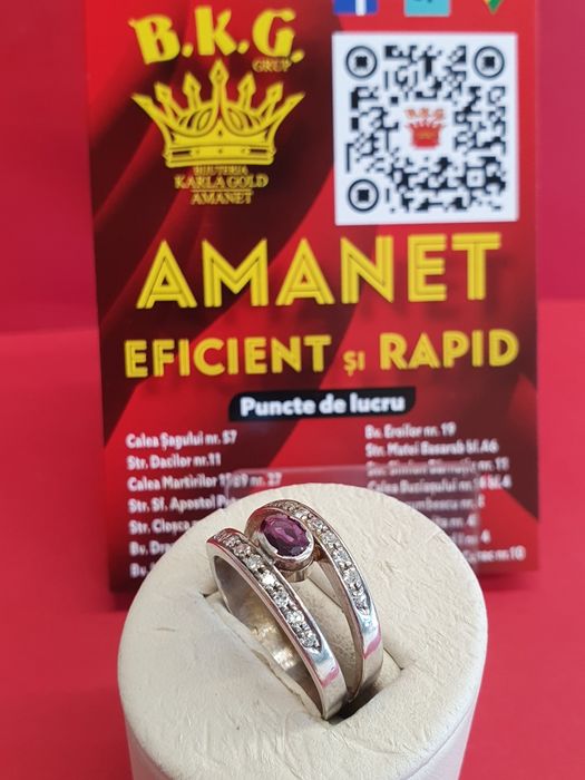 Inel din aur de 18k cu briliante Amanet BKG