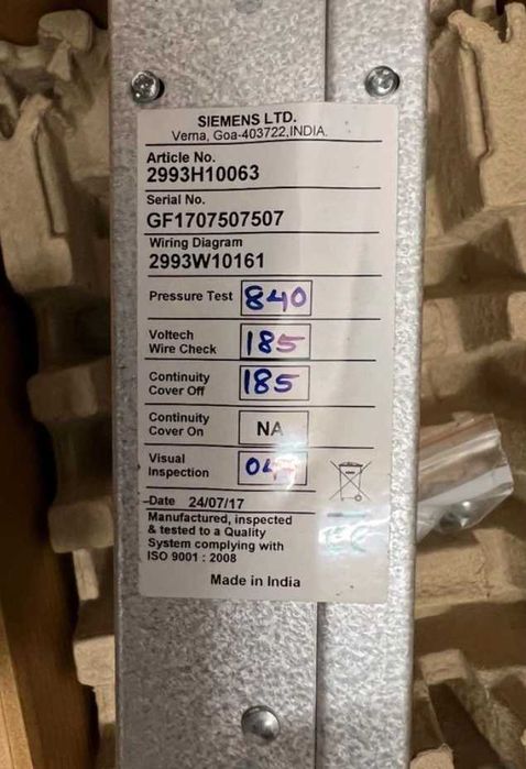Siemens 7XG2220-2AA00-0AA0 Test Socket