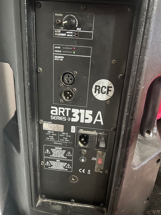 Boxe rcf de 750de w  și bass