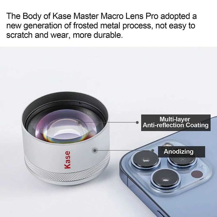 макрокамера Kase, макрообъектив для Iphone 14 Pro Max