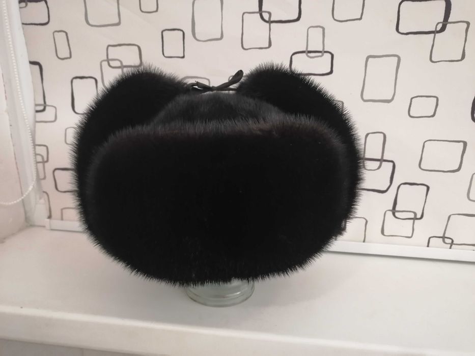 Шапка ушанка норка