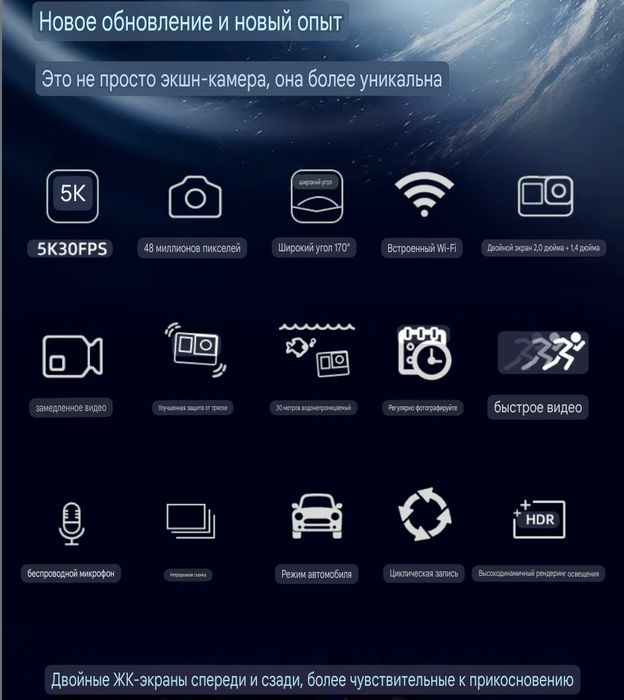 Pro Экшен камера 5К