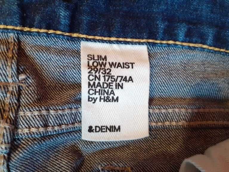 Blugi H&M bărbat Slim Low Waist, mărime S