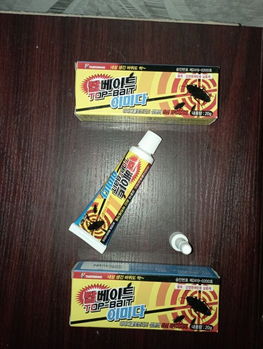 Корейский гель 60грамм от тараканов при покупке товара есть бонуси