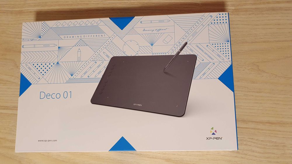 Tableta grafica XP-PEN Deco 01 Windows/Mac 5080LPI 8192 Pressure Sens