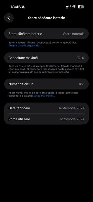 Iphone 16 PRO MAX - 512GB - 92% baterie - APPLE CARE