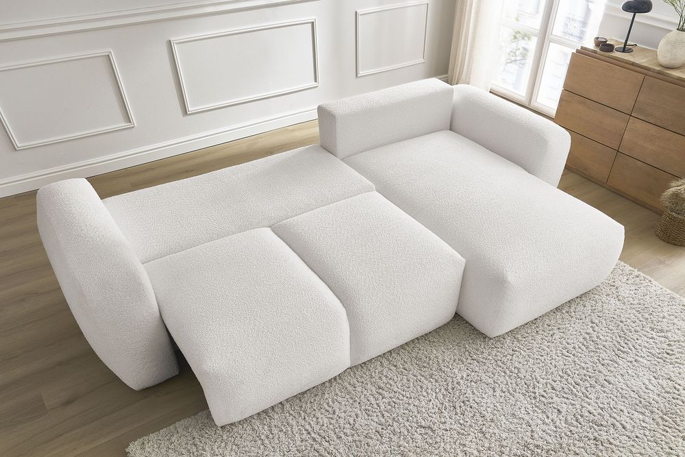 NOU Colțar L-form, BEIGE, 280/170cm, extensibil