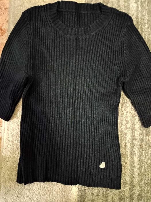 Дамска блузка плетиво къс ръкав