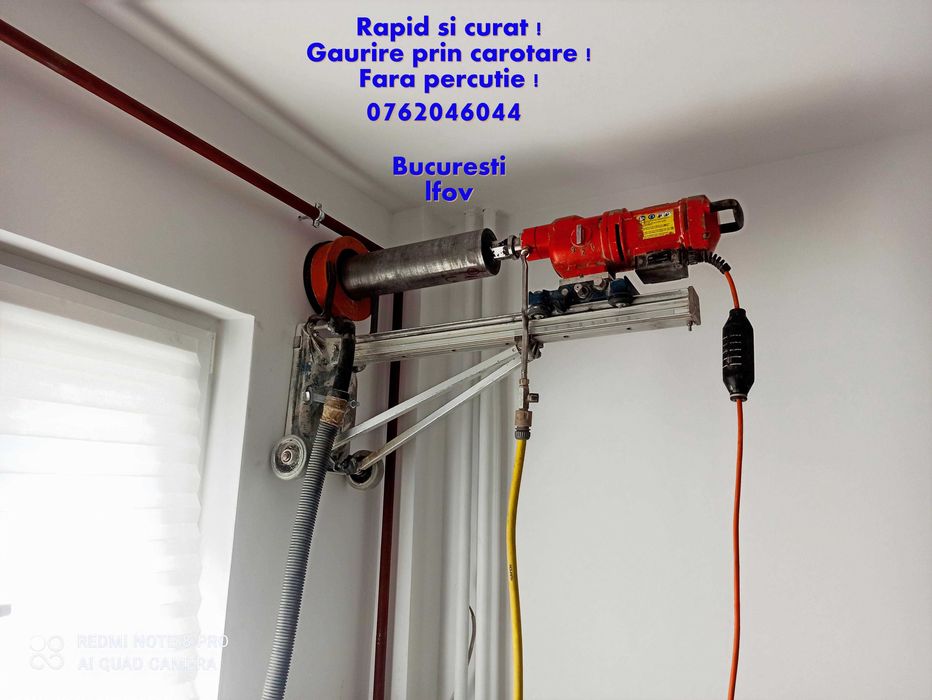 Carotare gaura gauri hota centrala aer conditionat aerisire canalizare