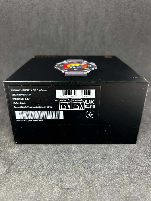 Huawei Watch GT 5 46mm Black / Чисто нов / Гаранция 24 месеца