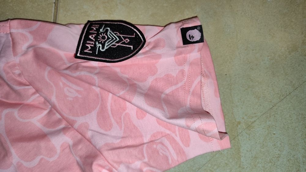 Tricou Bape x Inter Miami roz m