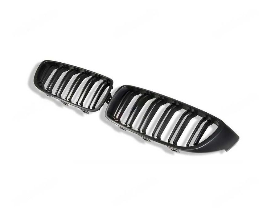Grile Nari Duble M BMW Seria 4 F32 F33 F36 M4 M-Design, Negru Mat