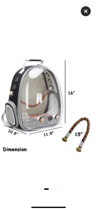 Rucsac pentru transport animale de companie sau Pasari