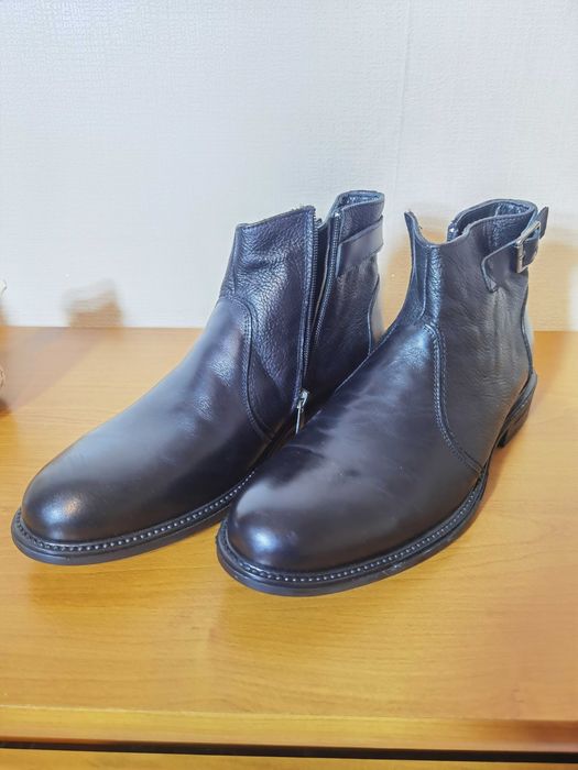 Мъжки боти от естествена кожа - размер 41