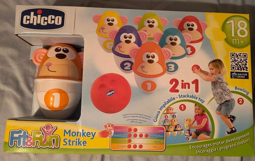 Jucarie Bowling Chicco Monkey Strike