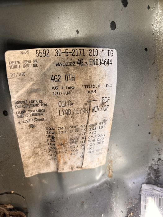 Dezmembrez Audi  A6 C7  4G  2.0 TDI CGLC /CNHA   / 3.0 TDI CDUC / CLAB
